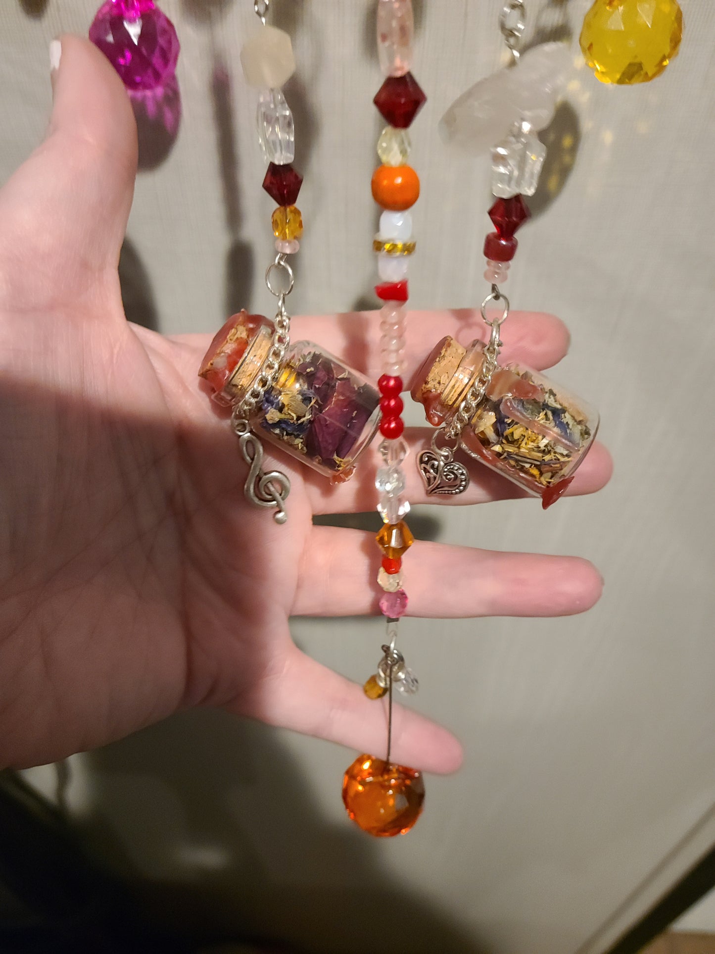 Guilty Pleasure Suncatcher with 2 Love Jars