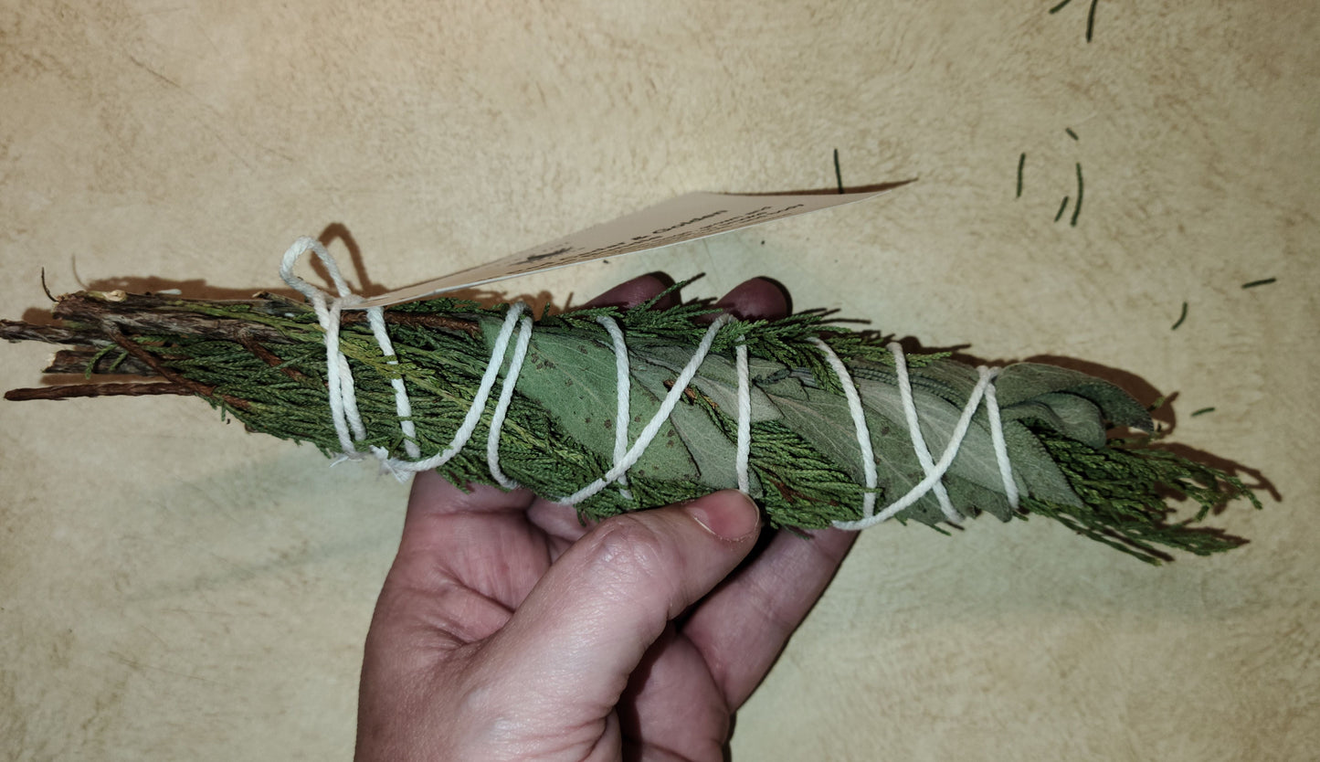 Red Cedar, Rosemary, and Golden Sage Bundles
